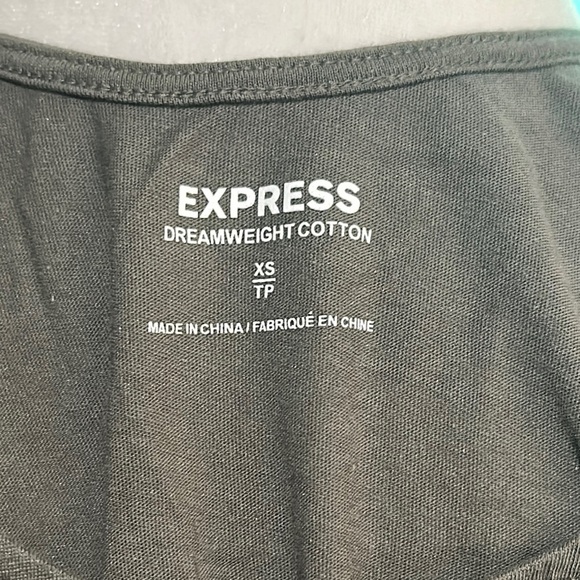 olive & lime green Express dream weight cotton tank top size xs - Picture 3 of 3